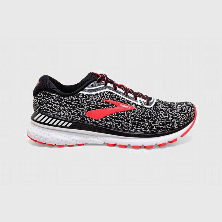 Tenis Brooks Adrenaline Gts 20 - Zapatillas Para Correr En Asfalto Mujer - Negras / Blancas / Coral